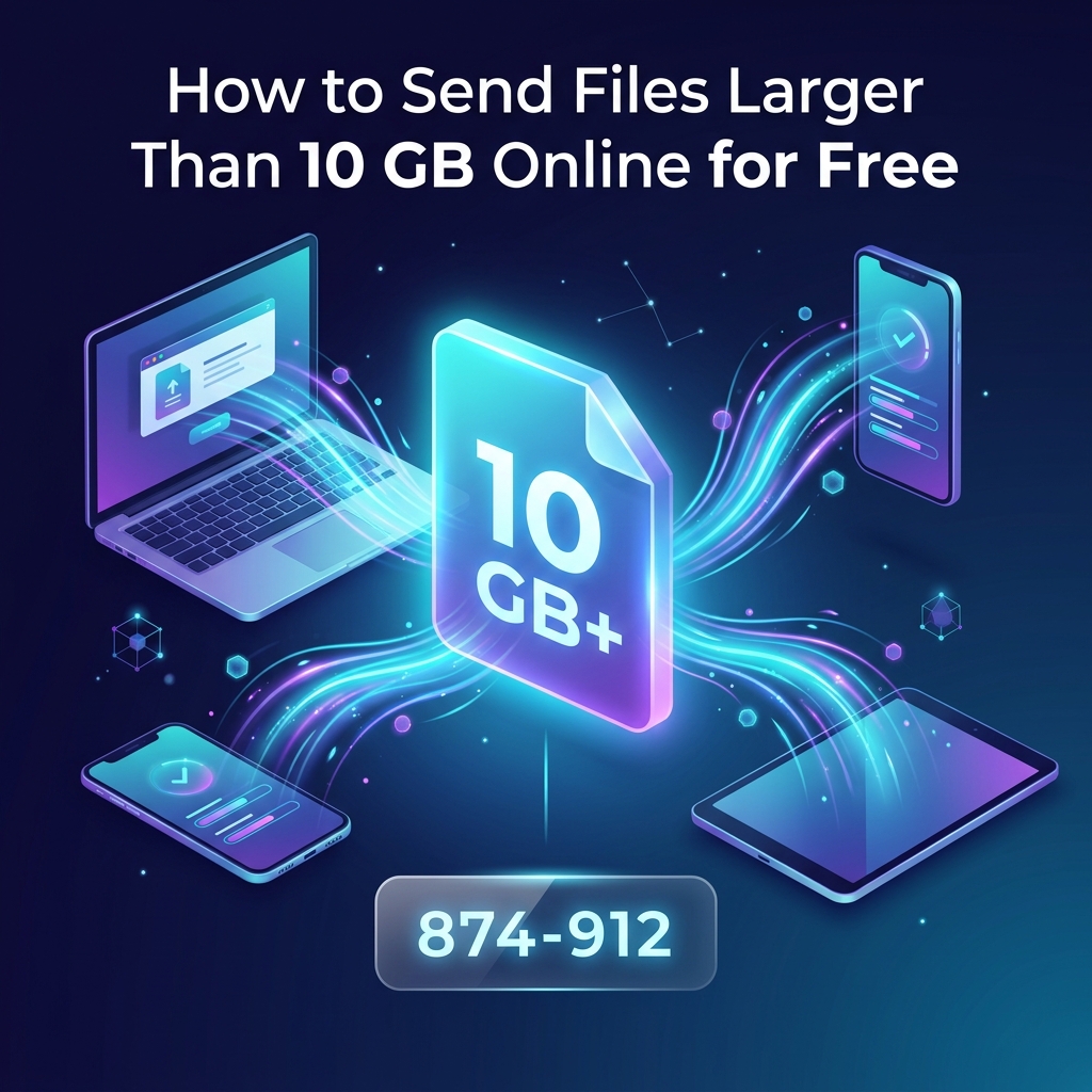 How to Send Files Larger Than 10 GB Online for Free