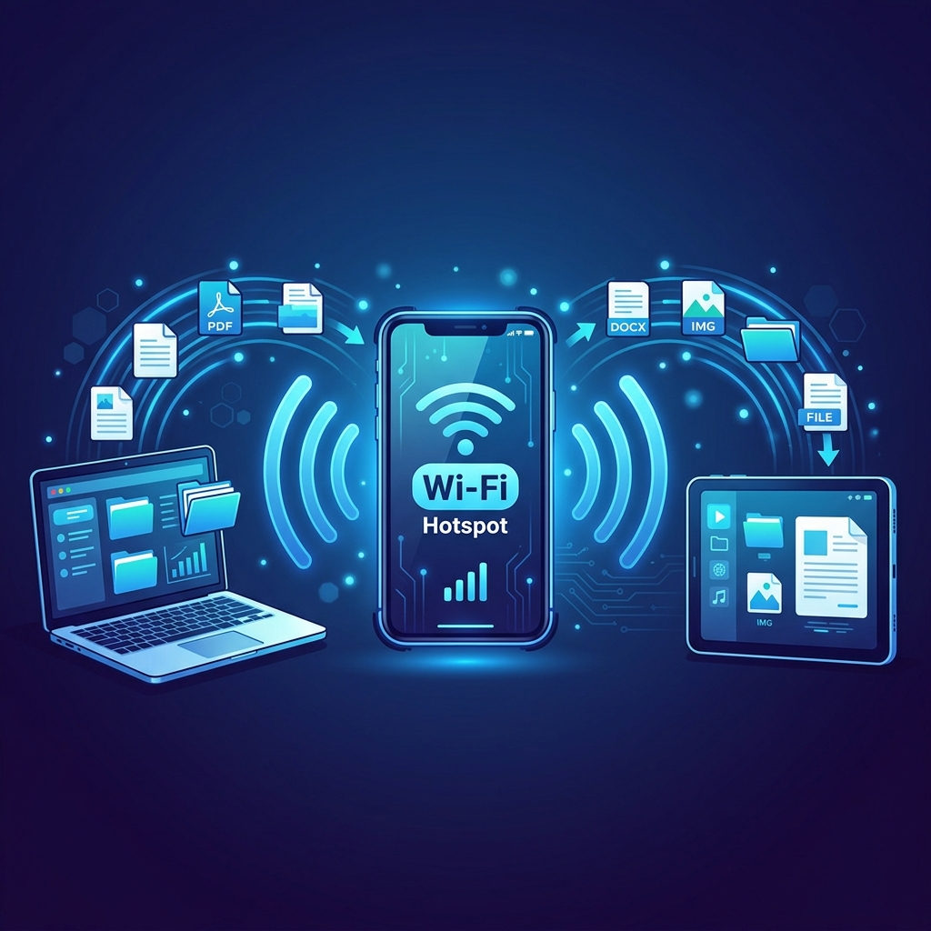 How to Share Files Using Mobile Hotspot Without Internet Data Costs